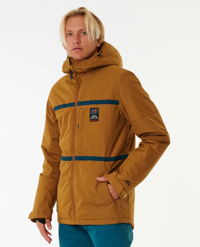 Rip Curl Men Snow Jacket Notch Up Gold