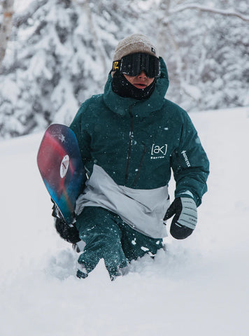 Burton Men's Burton [ak] Velocity GORE‑TEX 2L Anorak Jacket Deep Emerald / Gray Cloud