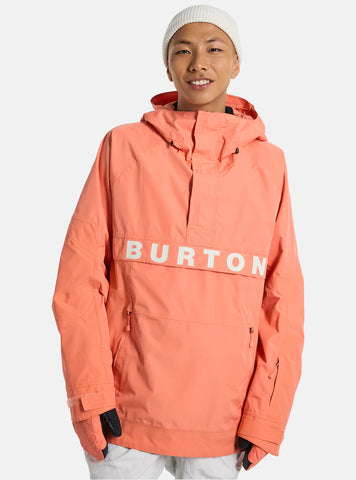 Burton Frostner 2L Anorak Jacket Peach Echo