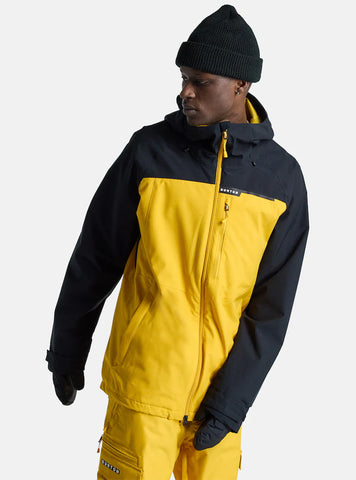 Burton Lodgepole 2L Jacket True Black / Golden Rod